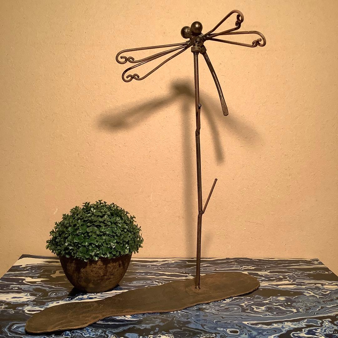 戦国時代・古鉄「縁起勝虫・蜻蛉」ご利益・武士道・茶道・風情・侘び寂び・秘蔵鍛冶造