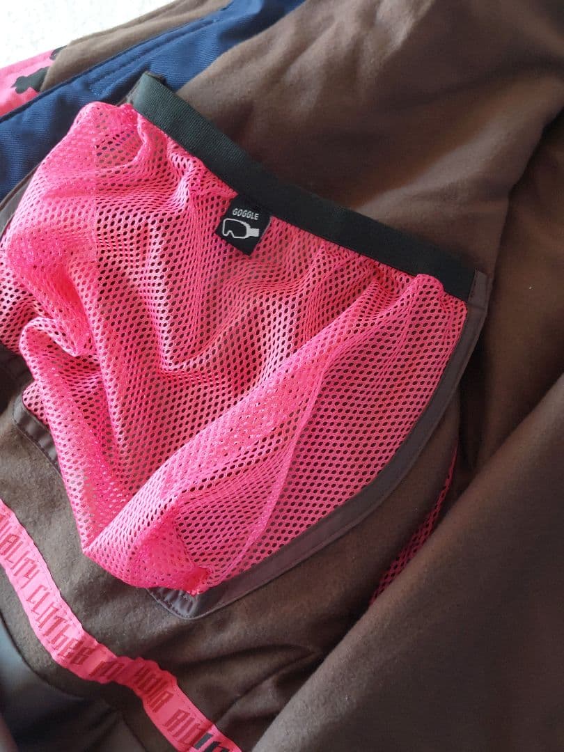 ネイビー/ピンク スノーボードウェアセット　Lサイズ