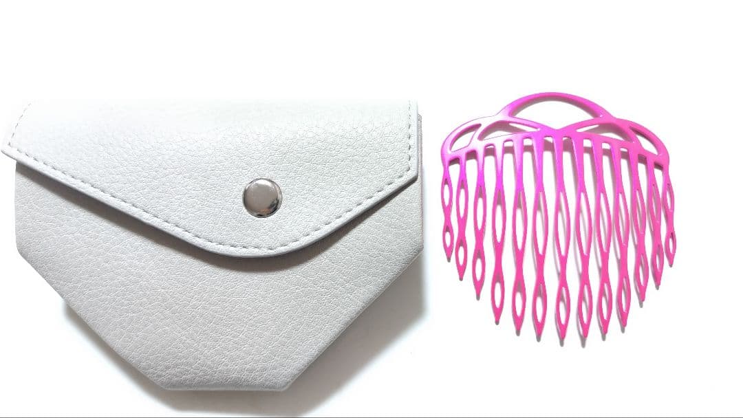 新品コンプレックスビズComplex Biz ピンク ヘアコーム ケース付き