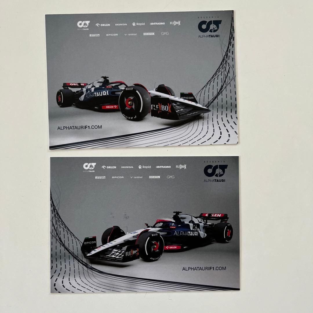 直筆サインドライバーズカード（角田・デフリース）