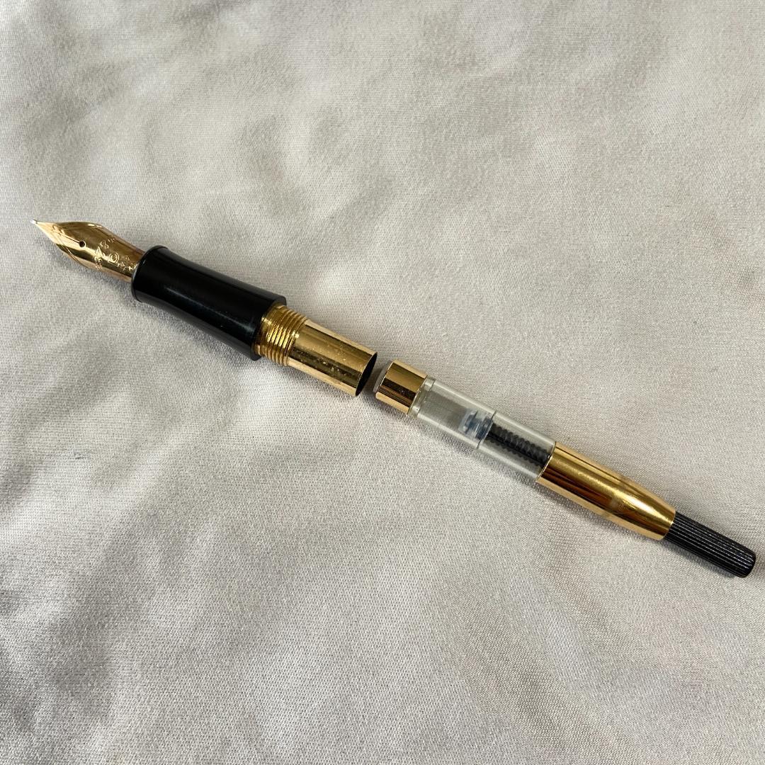 万年筆 PLATINUM #3776 ギャザード 初期 14K 太字