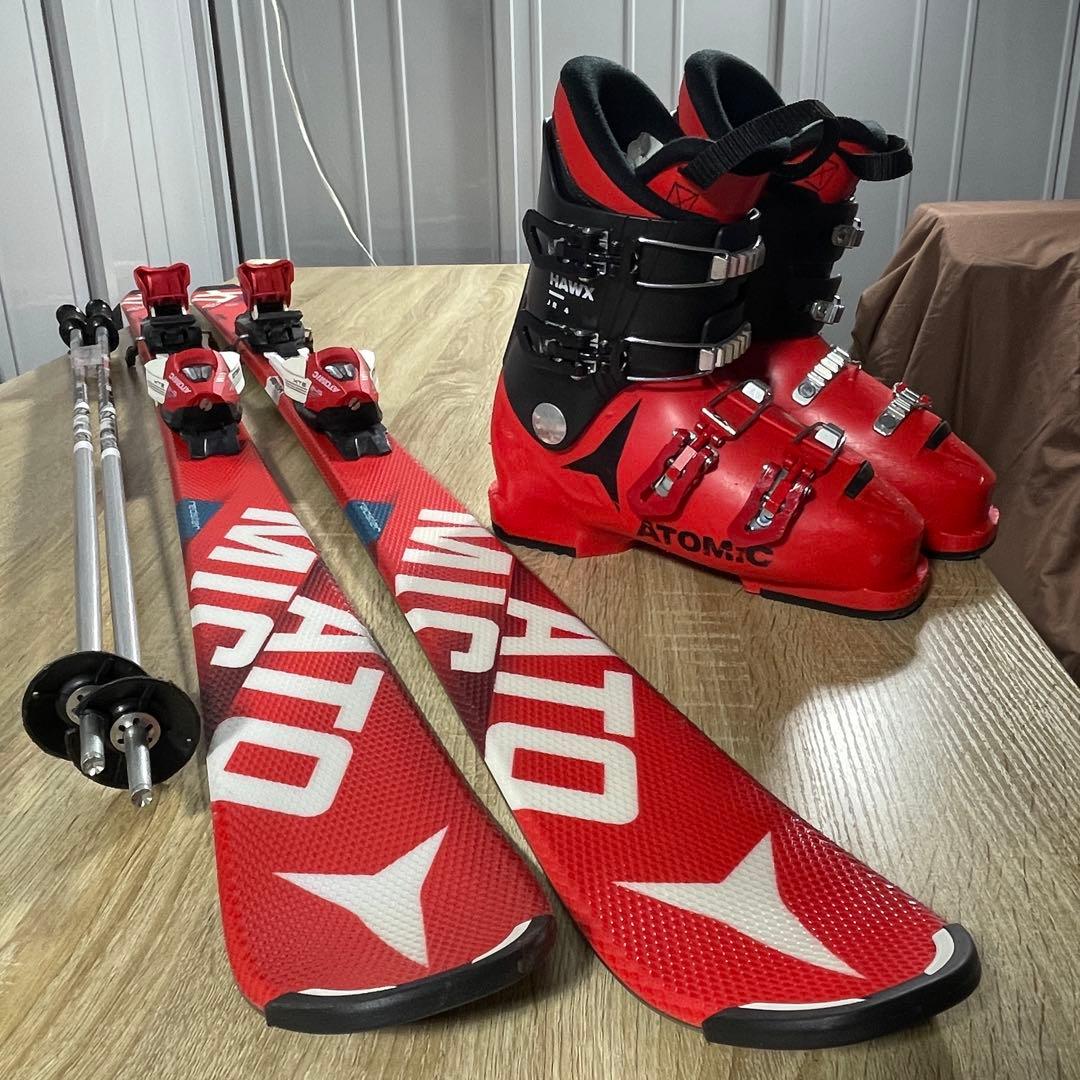 ATOMIC150cm24/24.5cmストック105cmスキーセット