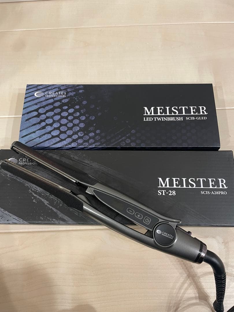 クレイツ MEISTER ストレートヘアアイロン ST-28＆ツインブラシ