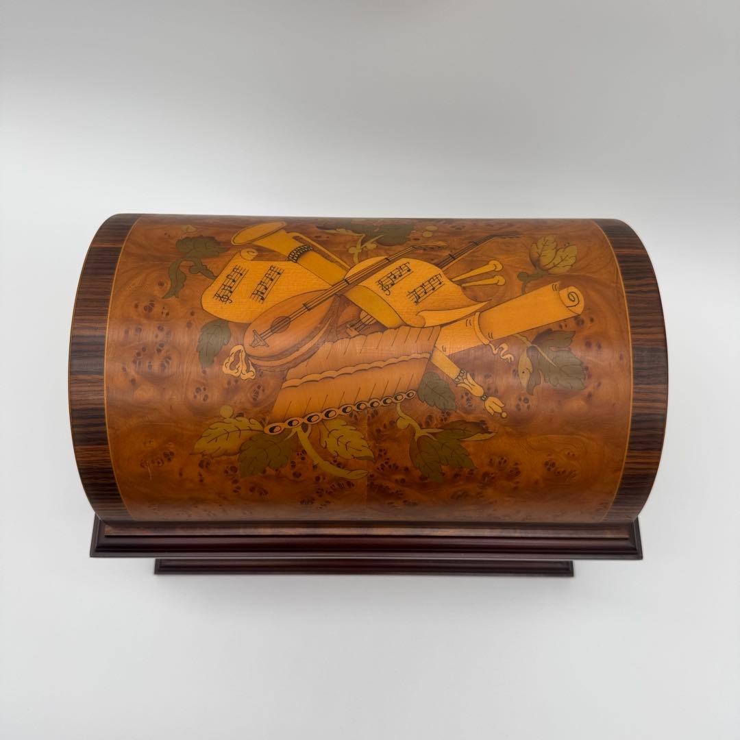 JOBINRomance スイス製 高級オルゴール 木製 多枚ディスク付 完動品