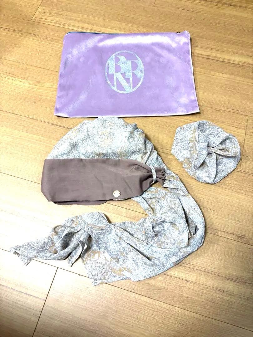 BAREN スカーフハット(Mサイズ) PaisleyBrown