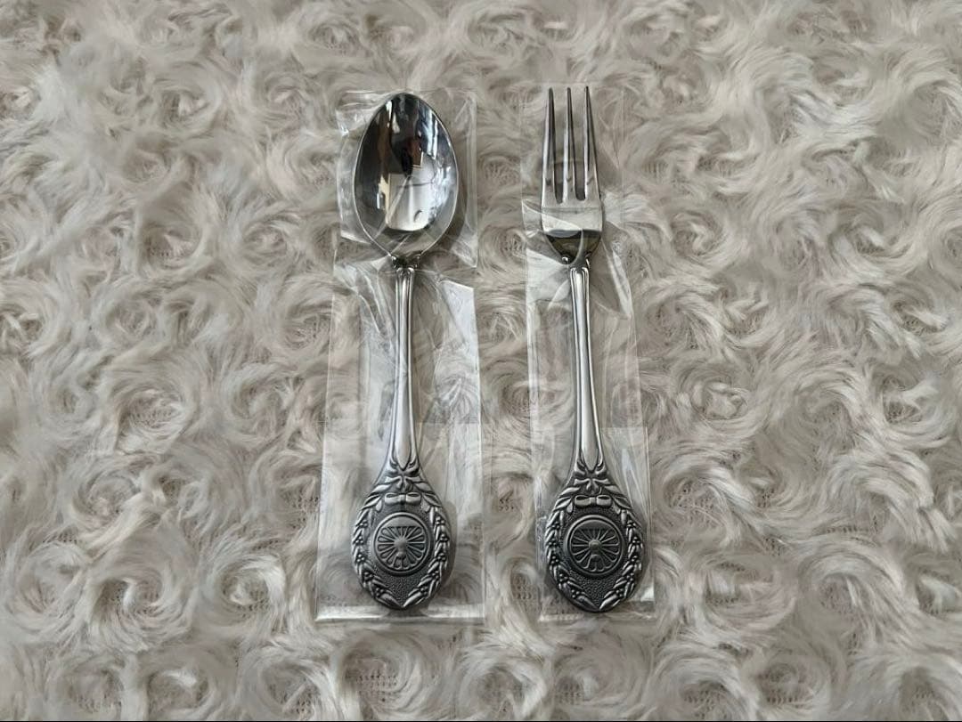 日本国有鉄道　カトラリーセット 鉄道旗（国鉄社旗）スプーン＆フォークセット