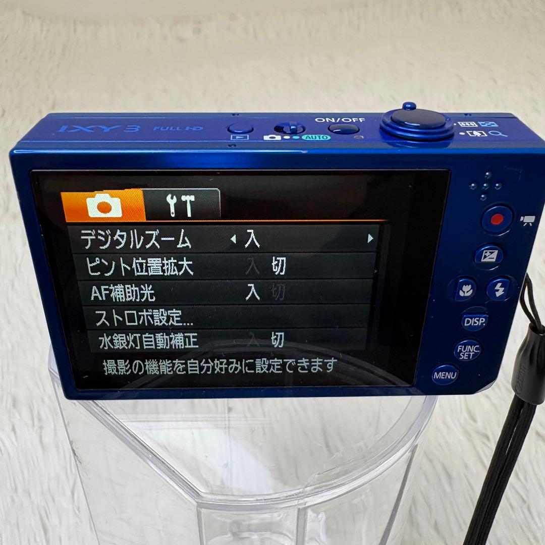 Canon カメラ　IXY 3 PC1736 充電器　ブルー　コンデジ　動作品