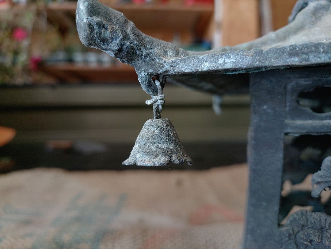 角*幸様 吊り灯籠　松竹梅　アンティーク　雑貨　骨董　吊灯籠　灯り　照明　庭　イ