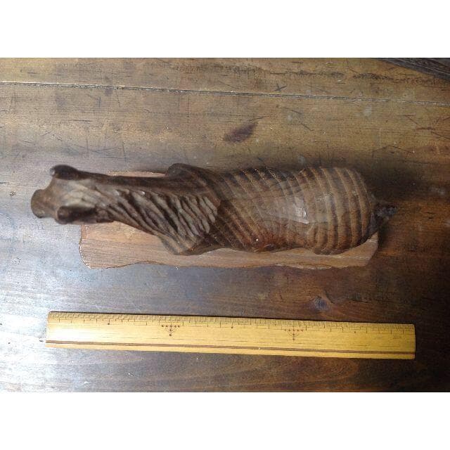 木彫：「馬」　　※【二代目 山口笙舟】