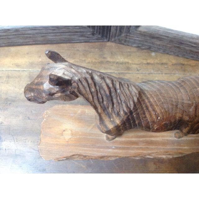 木彫：「馬」　　※【二代目 山口笙舟】