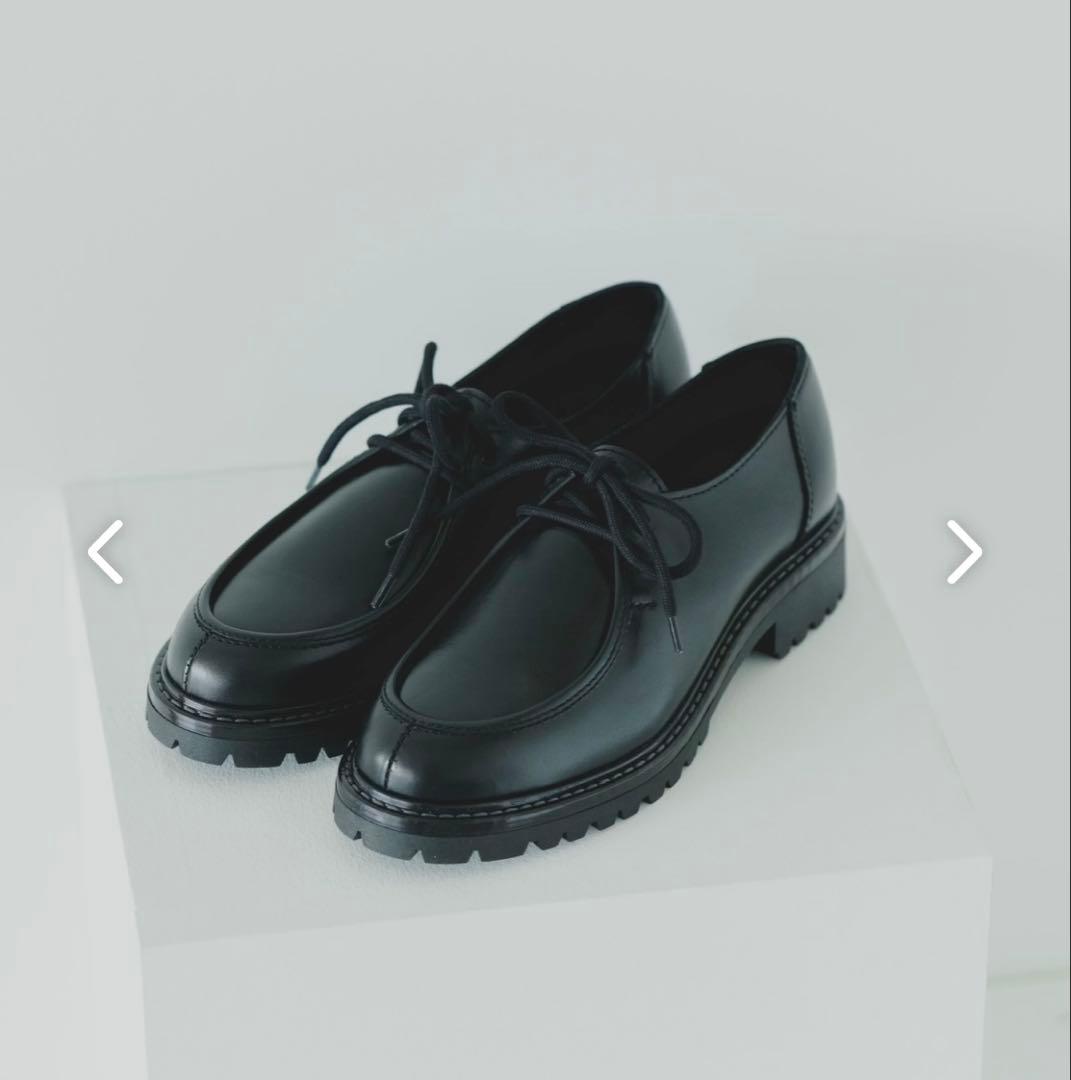 【新品】　ENESS エネス チロリアンシューズ ブラック 37