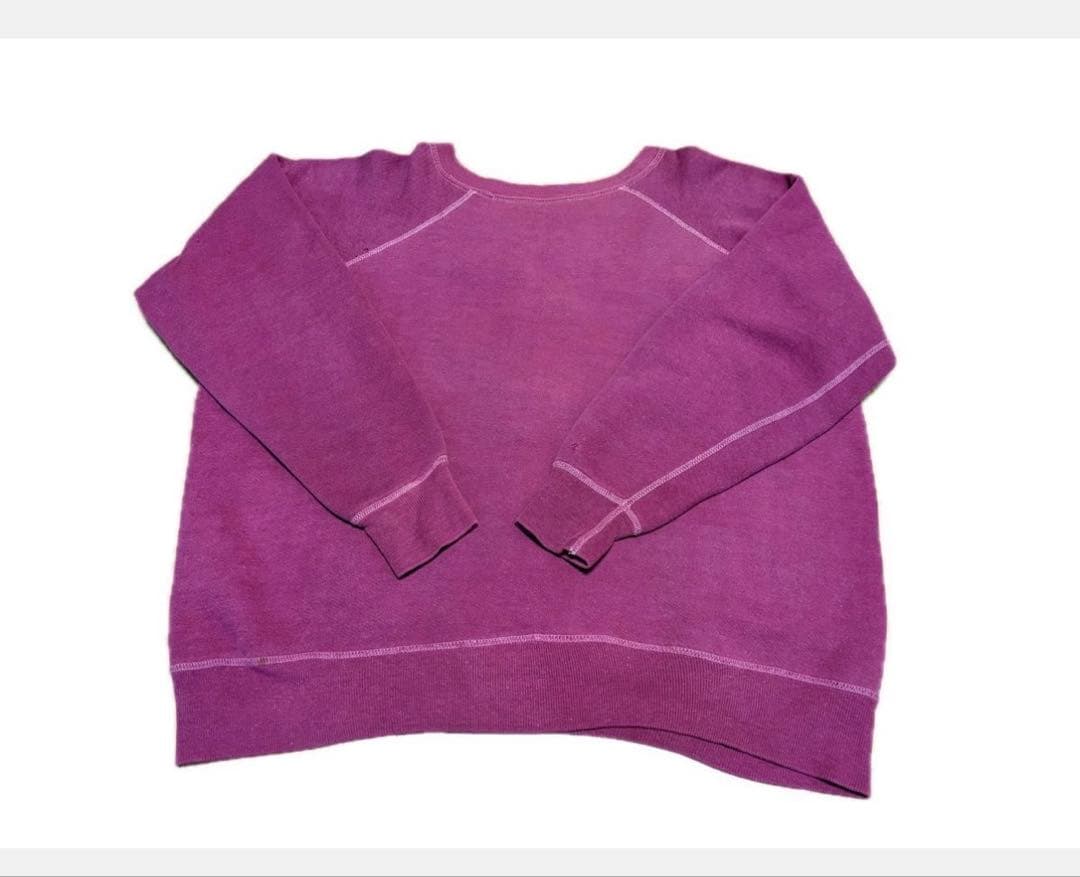 60's Flocky Print Vintage Sweat USA製