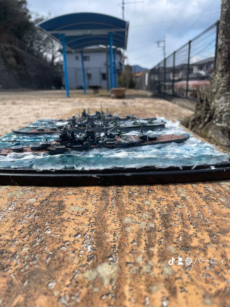 艦船モデル3点セット　軽巡洋艦最上　航空巡洋艦最上　 重巡洋艦最上　ケース付き