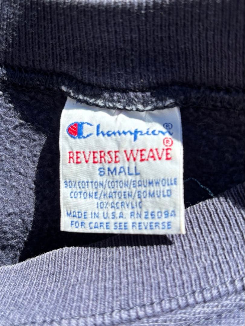 90年代 USA製 チャンピオン リバースウィーブ 目無し