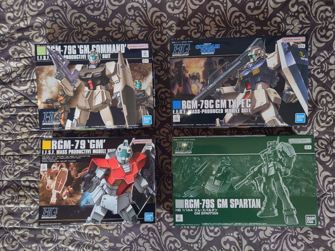 HG ジム　ジム改　ジムコマンド　ジムスパルタン　四点セット　まとめ売り