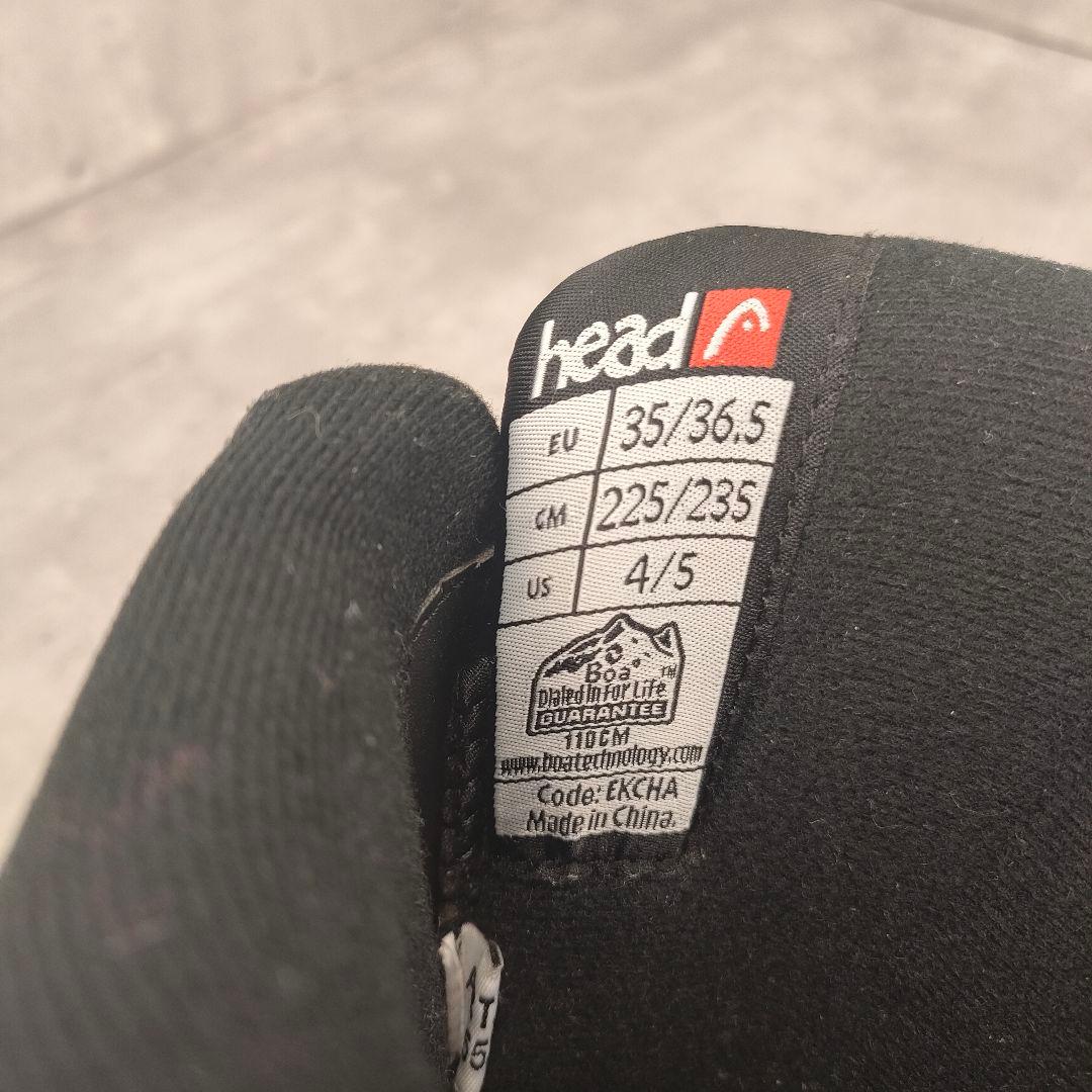【良品】HEAD JR BOA スノーボードブーツ 22.5 23.5 ブラック