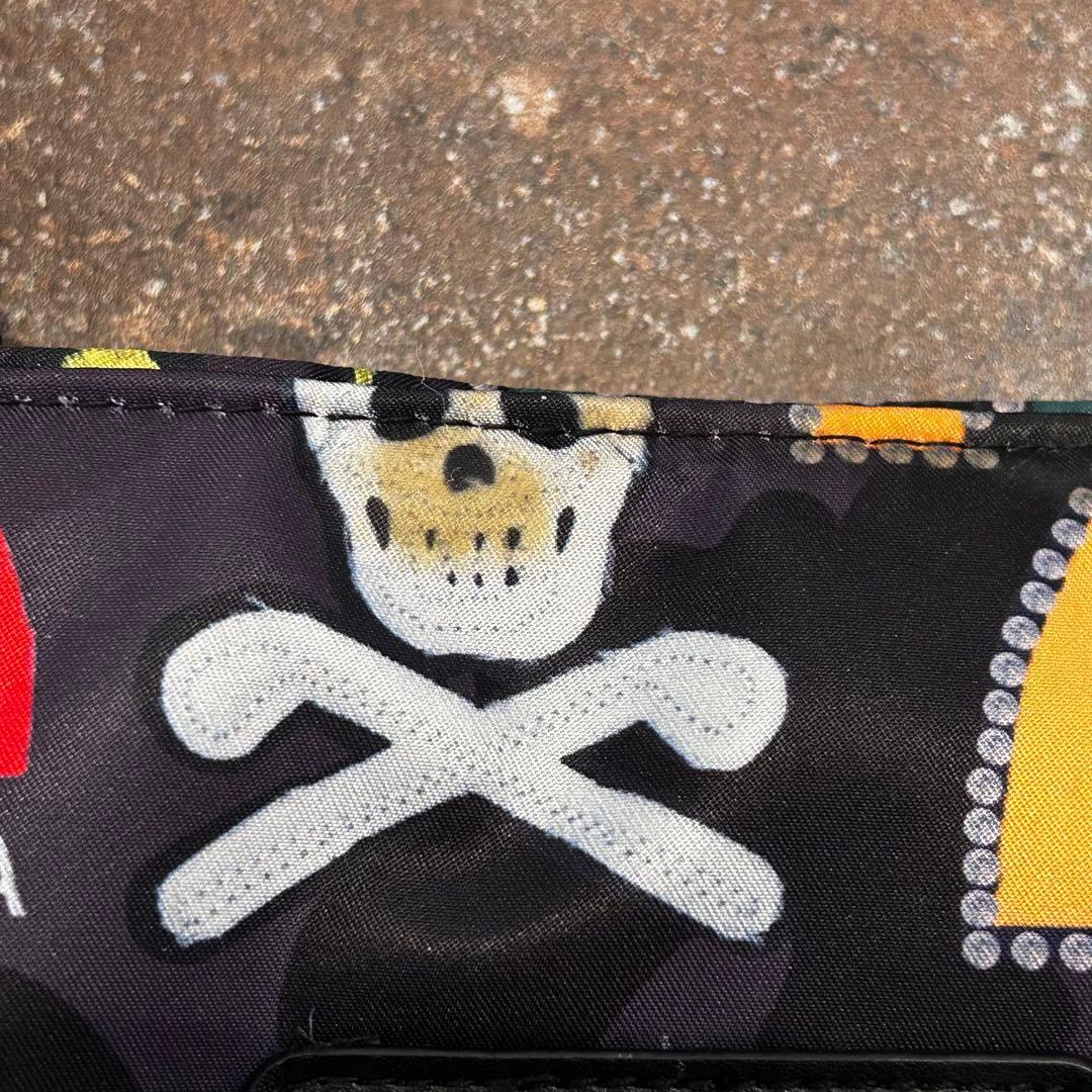 楽市楽座 MARK＆LONA ビッグトートバッグ 総柄 スカル ボストン