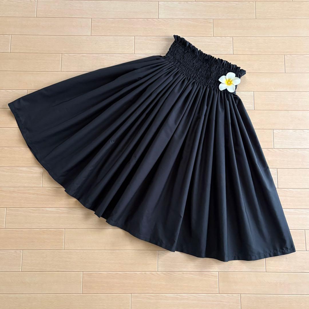 m.mahalo☆無地パウスカート☆フラダンス☆パウスカート☆ブラック