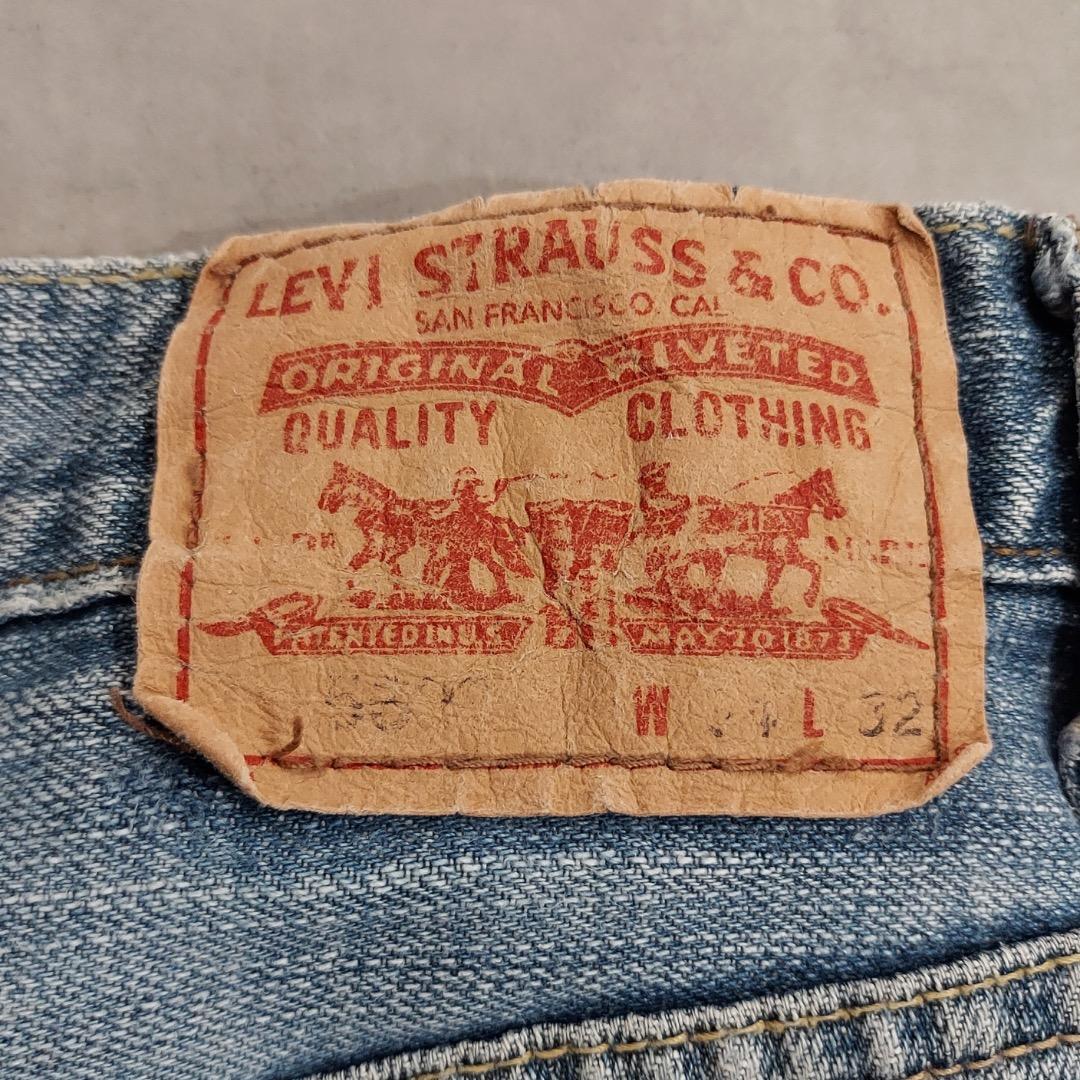 リーバイス569 Levis W34 ブルーデニム 青 00s 古着 18389