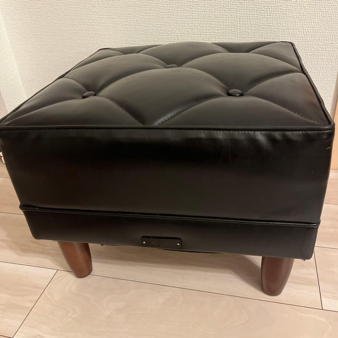 たかち様カリモク60 ブラック オットマン