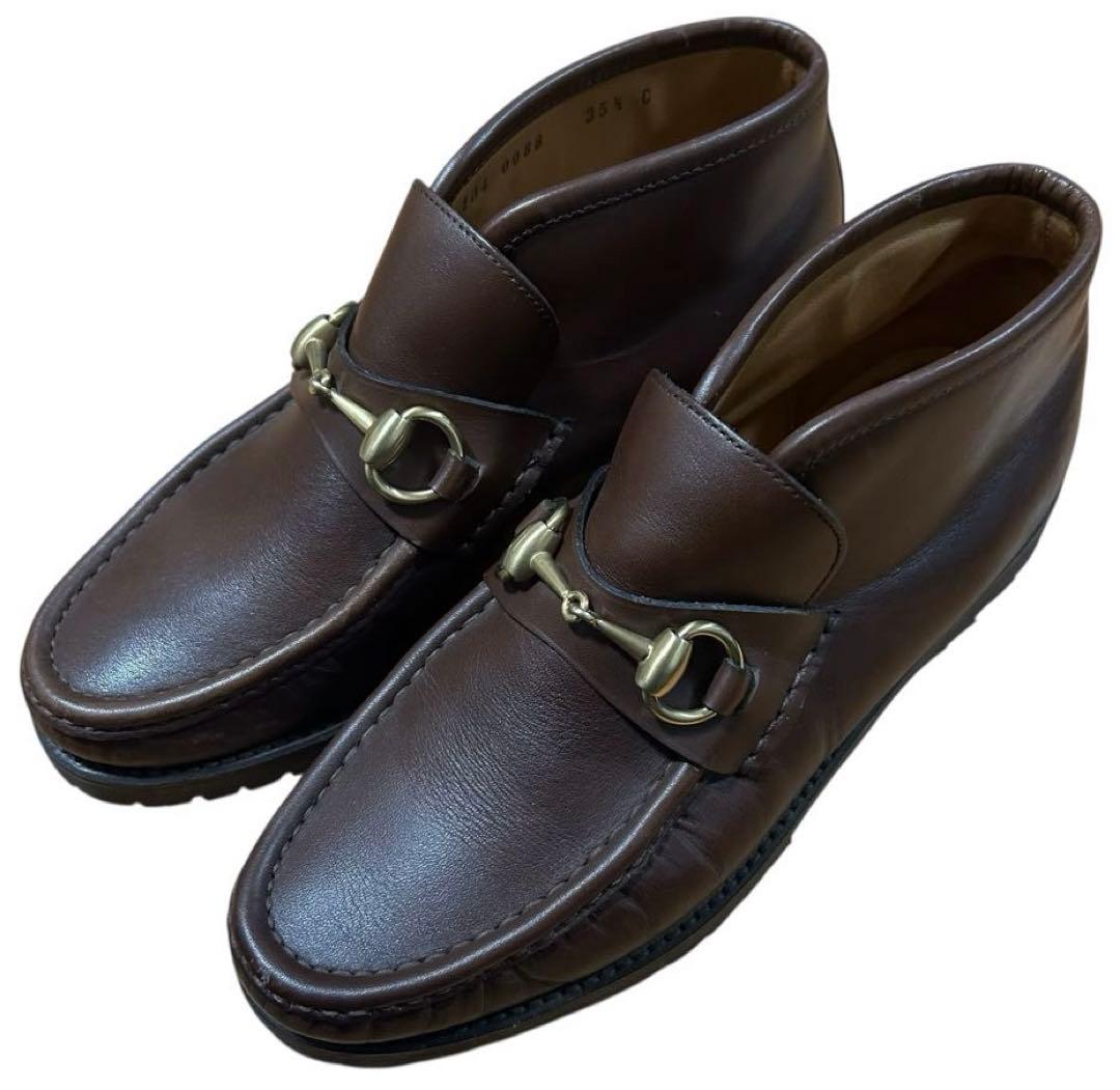 GUCCI グッチ ハイカット ローファー ショートブーツ ホースビット