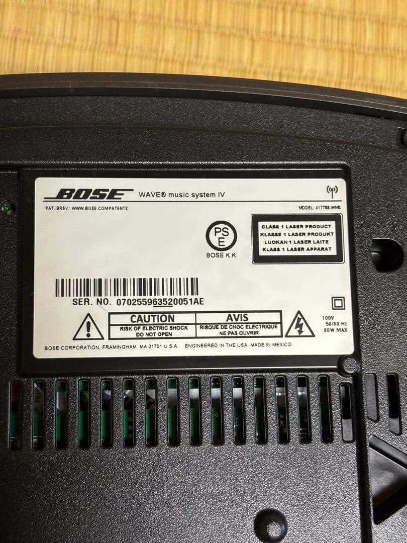 超美品 BOSE WAVE music system Ⅳ