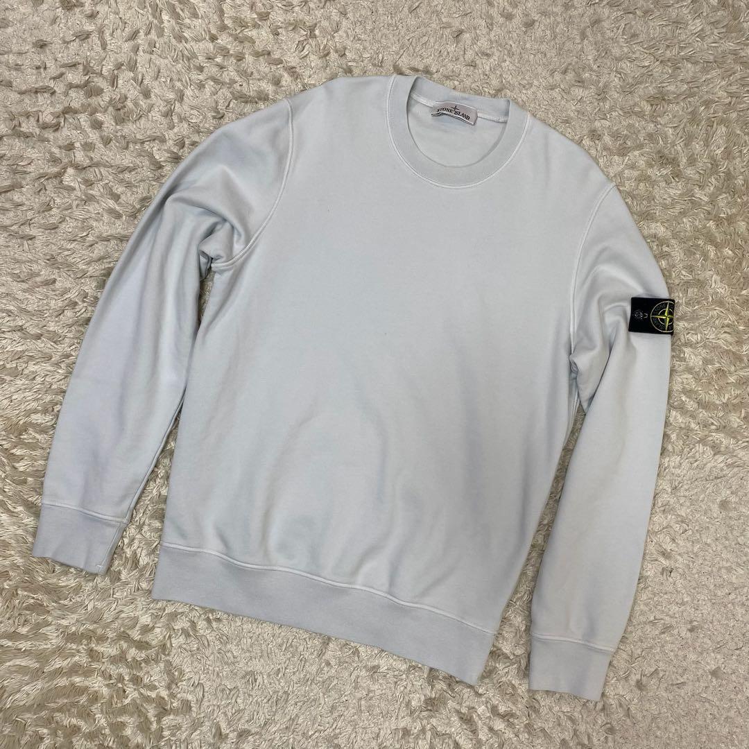 ストーンアイランド 25SS 長袖スウェットトレーナー スカイブルー L