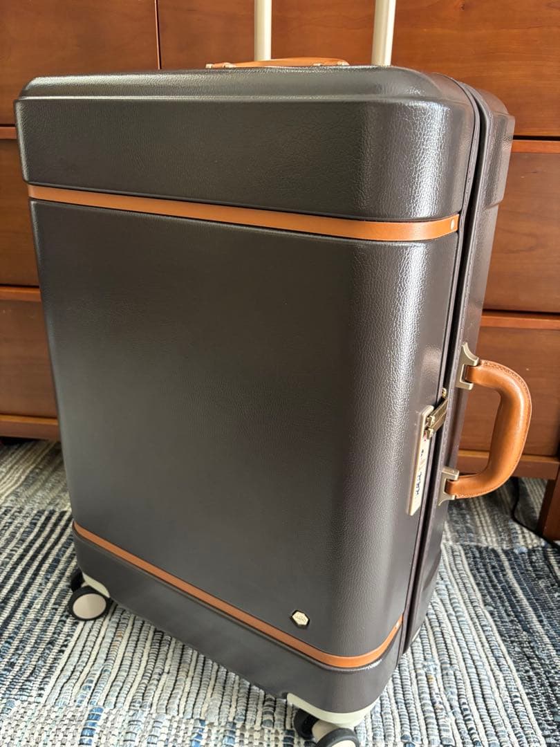 ACE エース　レザートランク風　スーツケース　HaNT ノートル　50L