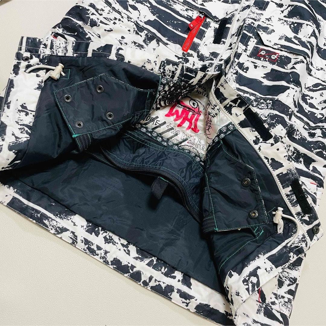 6706 そーすけ　バートン　ジャケット　総柄　ボーダー　スノボウェア