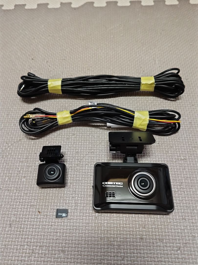 COMTEC ZDR-058 前後カメラドライブレコーダー配線付き。