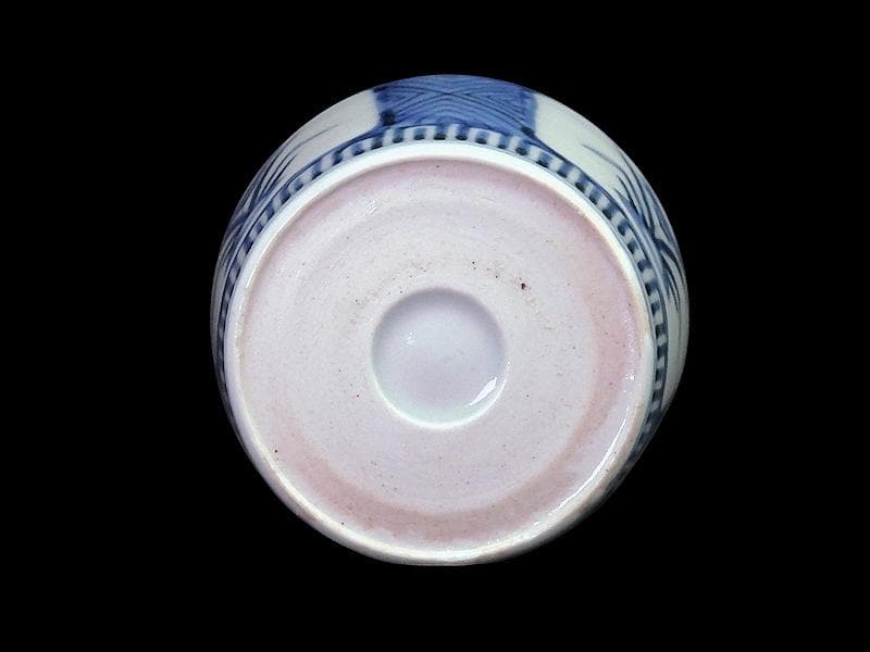 古伊万里　染付　水仙の図　蕎麦猪口　A115AS-fbtm