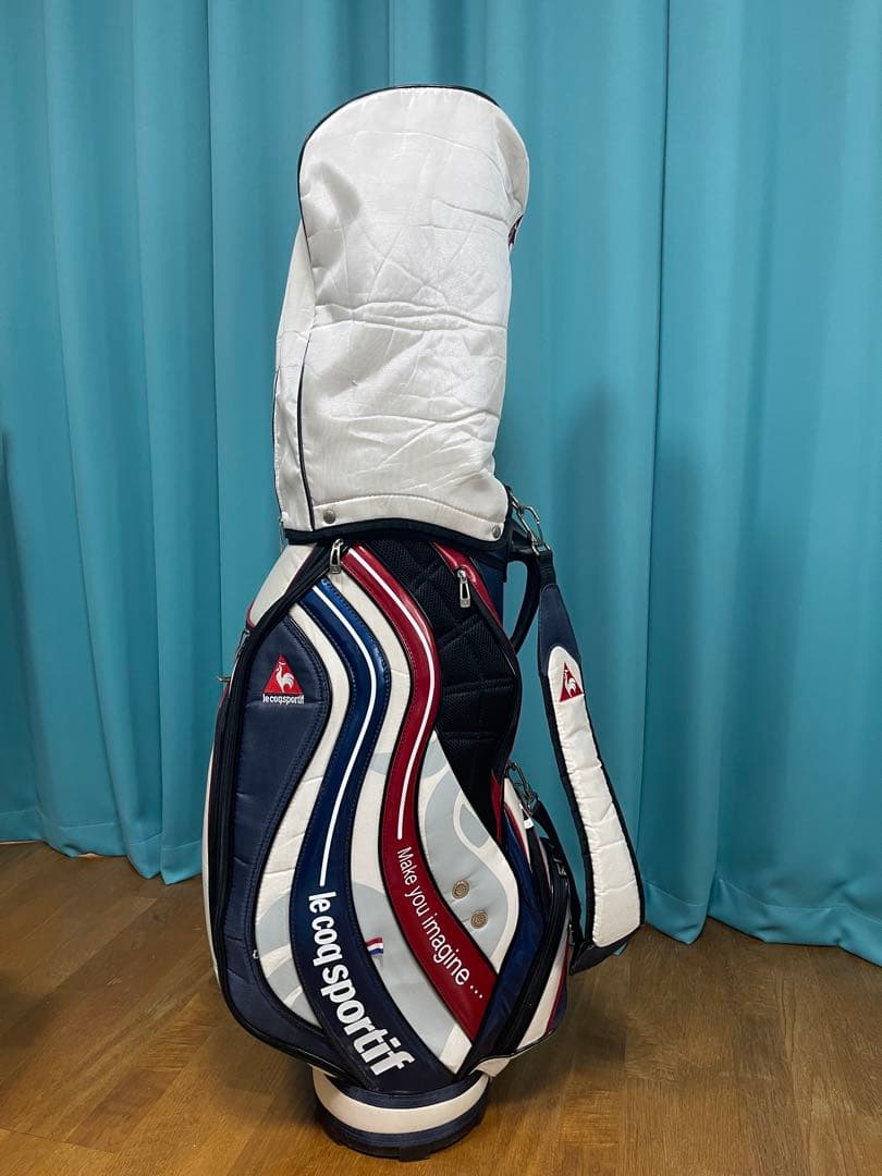 le coq sportif キャディバッグ ストライプデザイン