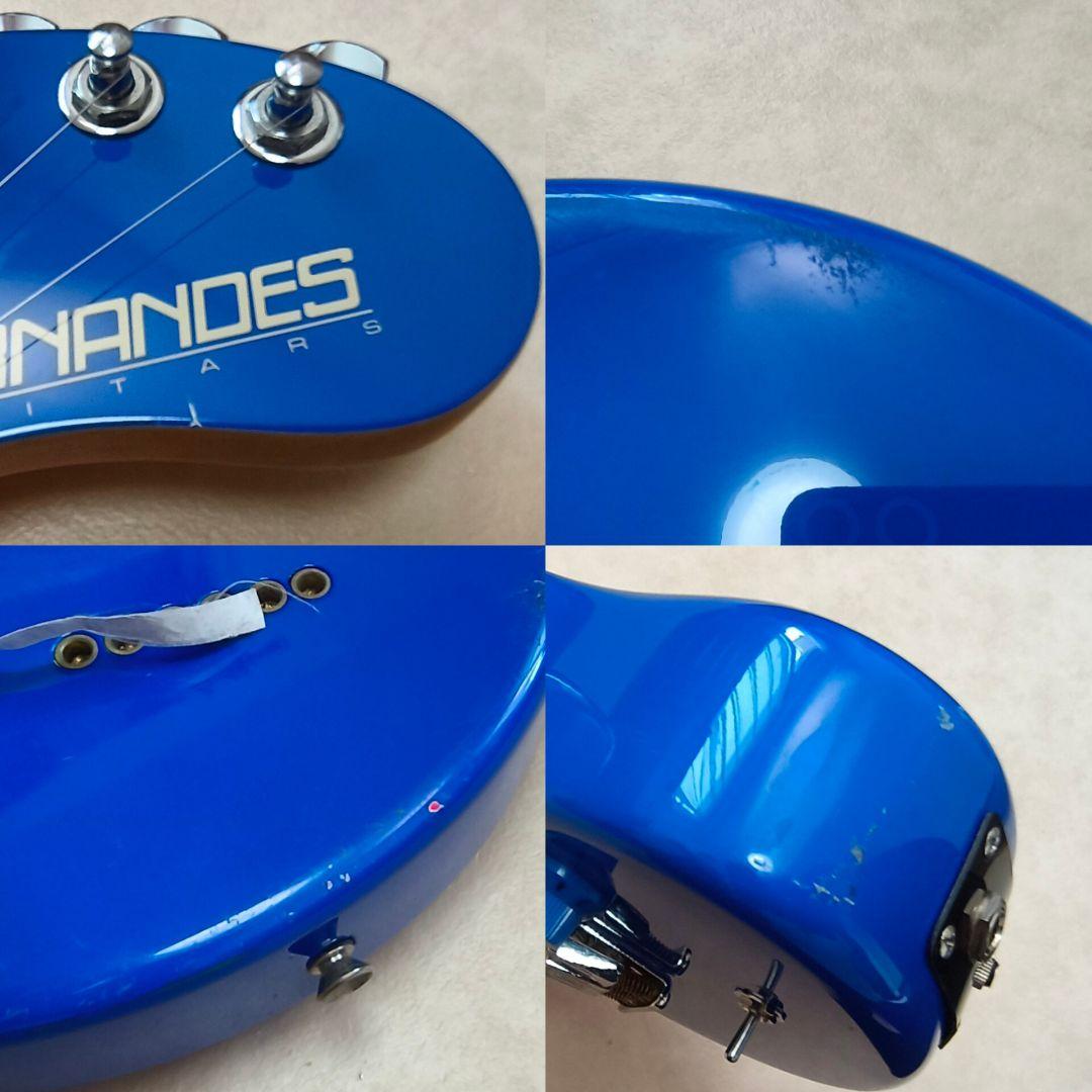 【美品】ZO-3 ブルー アンプ内蔵ギター ディストーションSW付 専用ケース