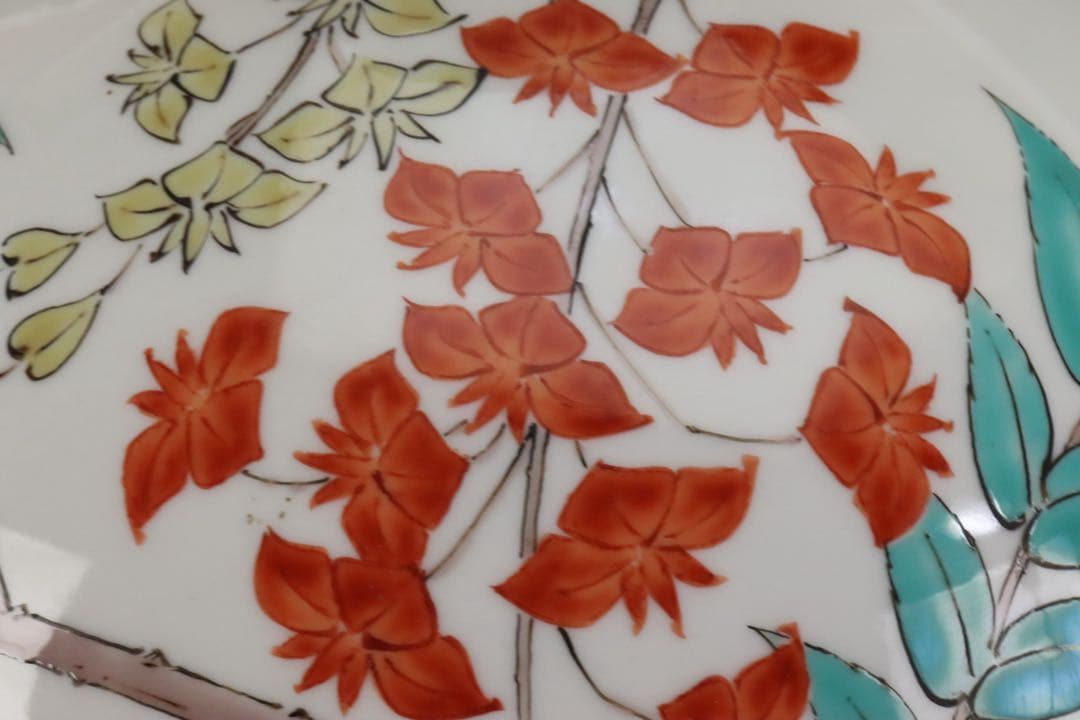 人間国宝 十四代 酒井田柿右衛門 本人最上位作 濁手 藤花文花瓶 共箱 共布 栞