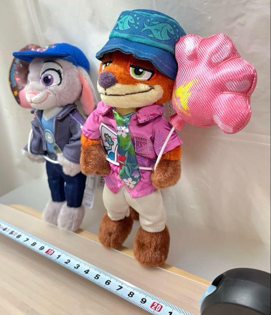 ニック　ジュディ　ズートピア ディズニーリゾート　ぬいぐるみバッジ　2体セット