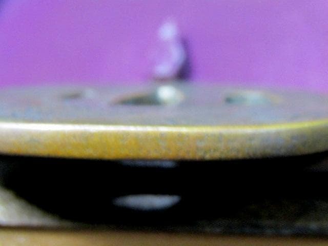 01★武具　刀装具　刀　脇差　銅鍔　肥後 甚吾　鷹の図　箱付★