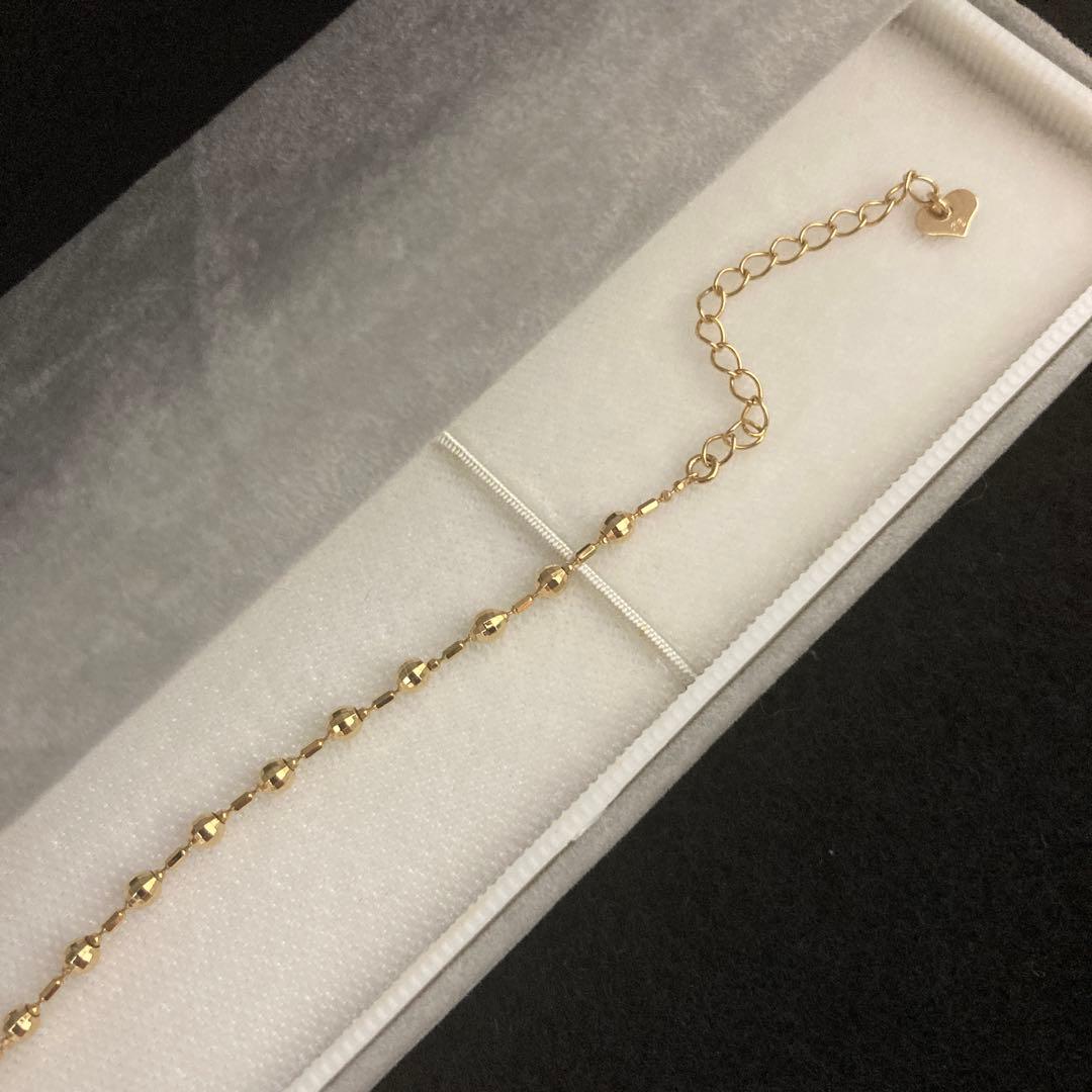 ★アンクレット 18金 ボールチェーン