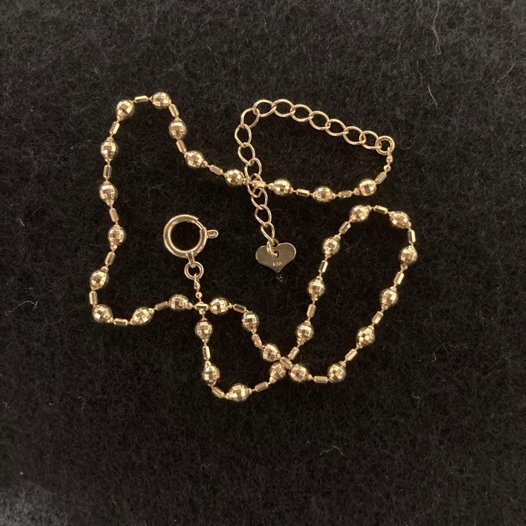 ★アンクレット 18金 ボールチェーン