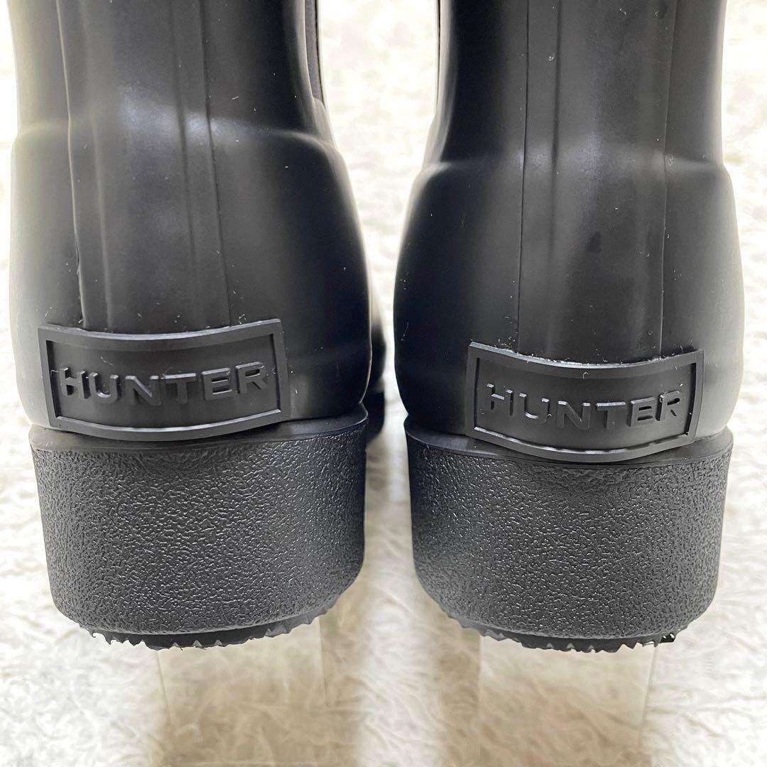 【美品】HUNTER リファイドクリーパーネオショートブーツ 黒 24