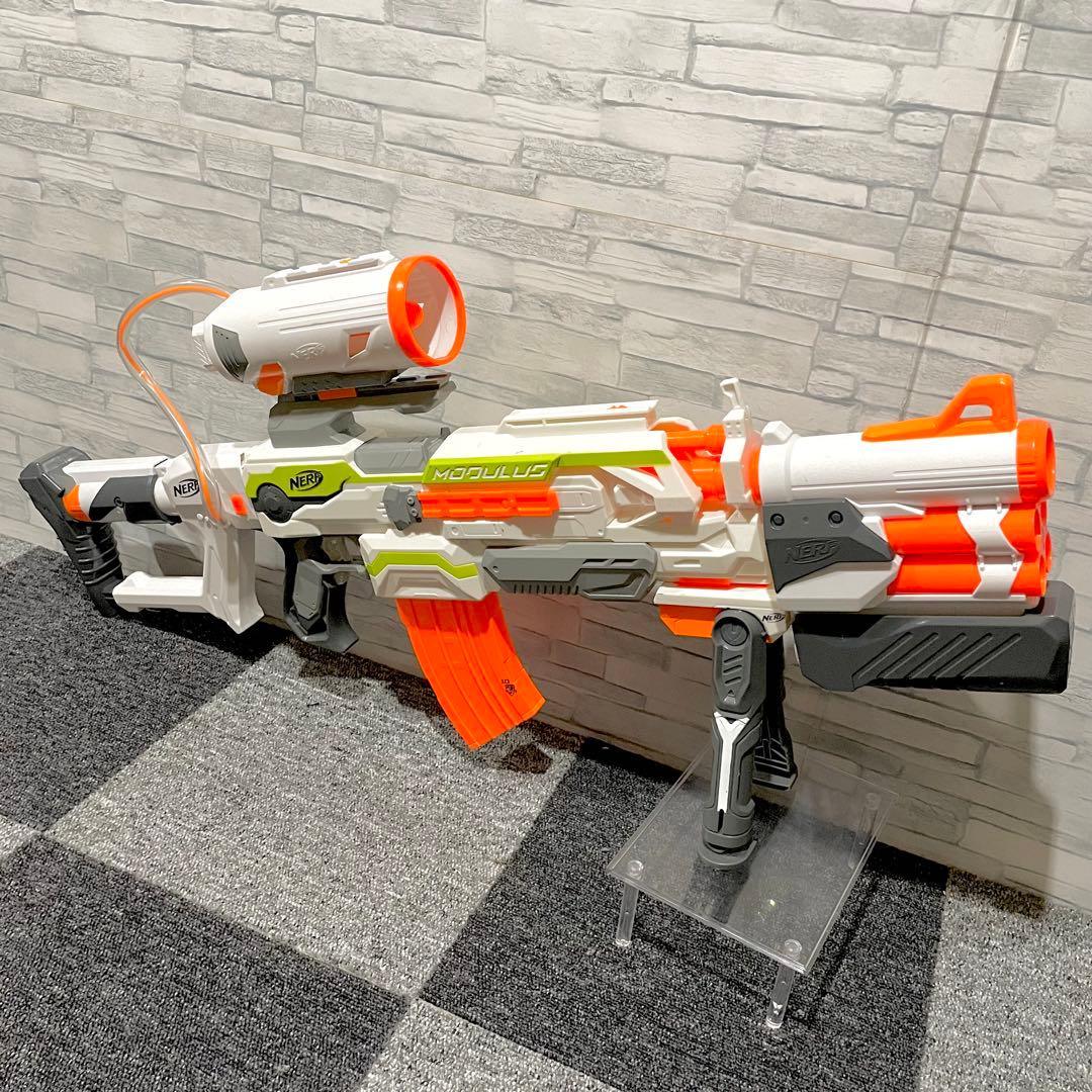ナーフ 電動とコッキングの2台セットです‼︎ 通常弾、メガ弾、ロケット弾発射可能‼︎