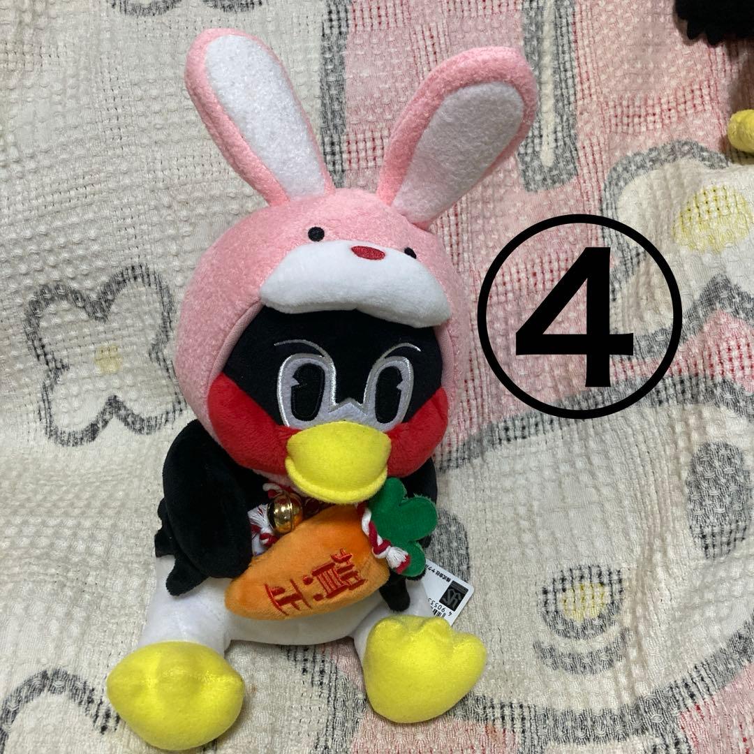 ヤクルトスワローズ　つば九郎　お座りつば九郎　4コセット　中古品