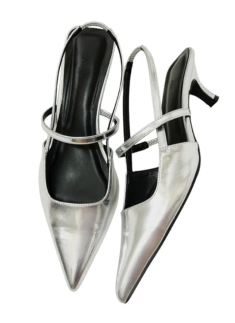 スリングバックオールウェイズシューズ シルバー