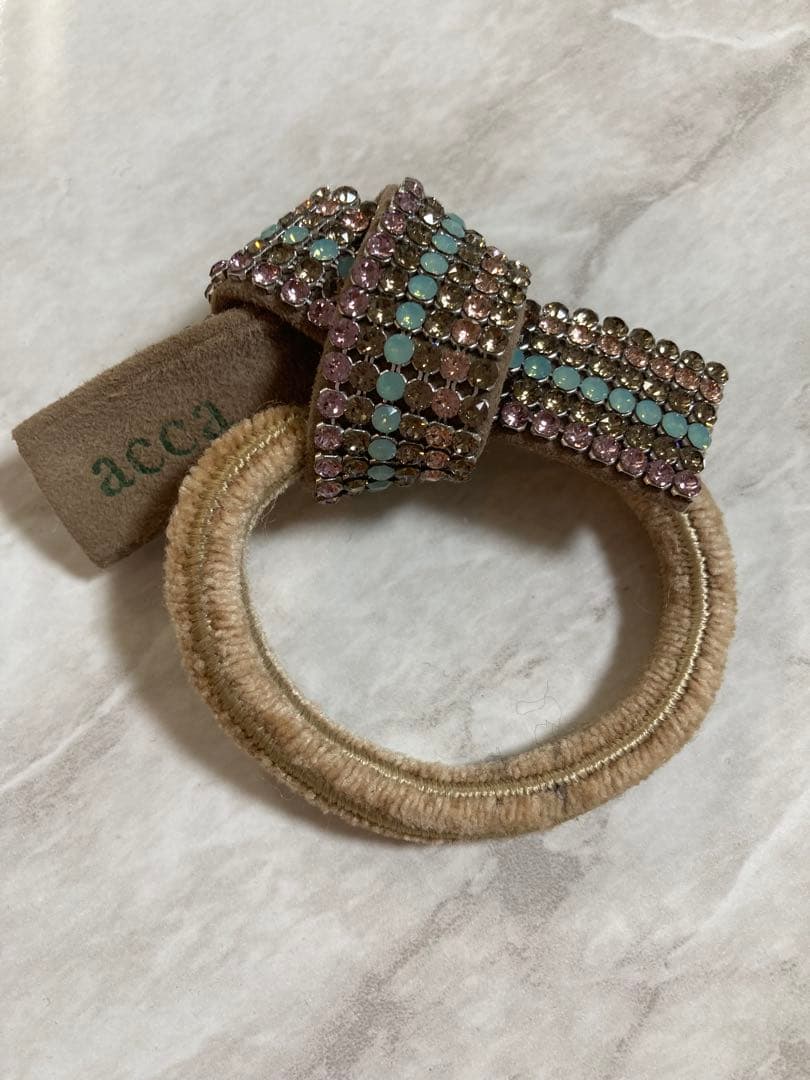 acca リボンゴム ピンク ベージュ ミントグリーン ブルー【未使用】