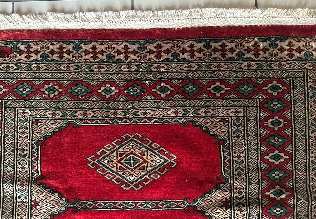 148×96 ヴィンテージラグ　手織ラグ