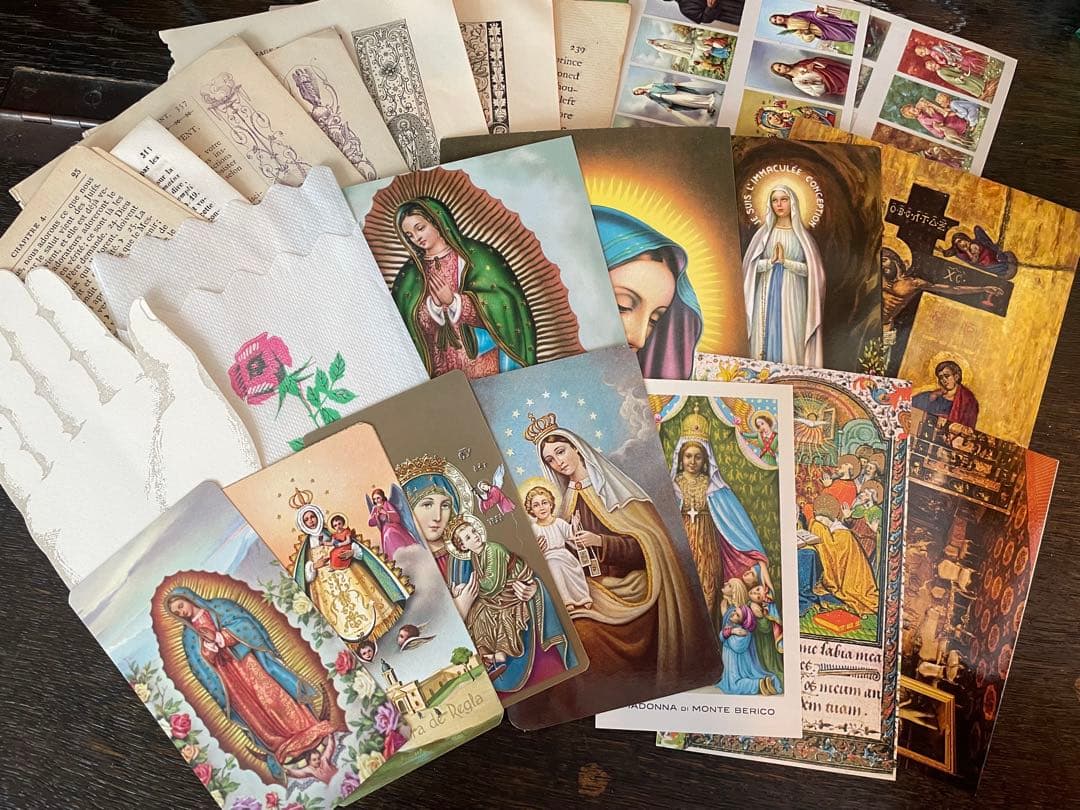 B)聖なるおすそ分けファイル　コラージュ素材　レース