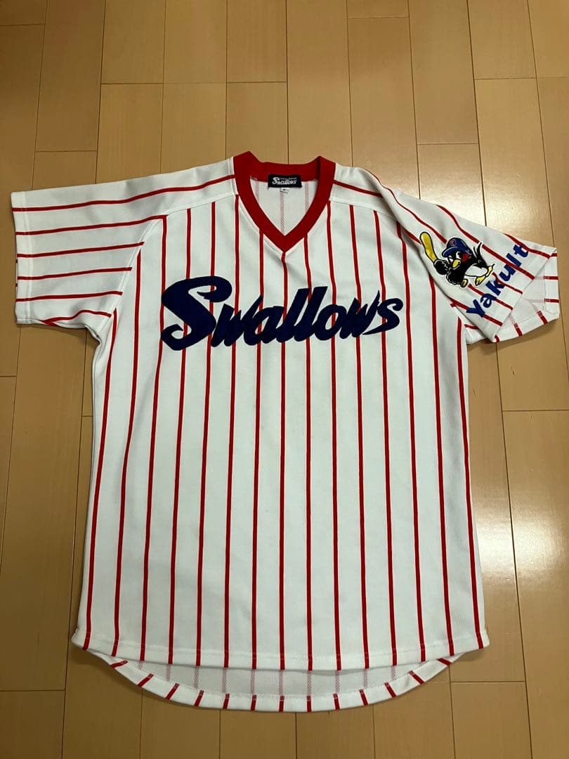 ヤクルトスワローズ　ユニフォーム　当時　復刻　レプリカ　つば九郎　背番号無し