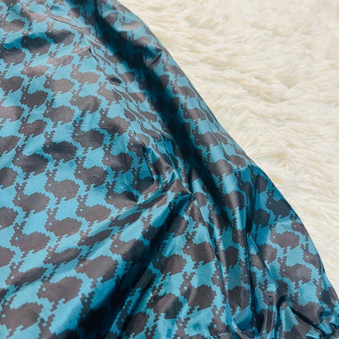 JACK BUNNY!! ラビット総柄千鳥 ナイロンジャケット 刺繍ロゴ 5 緑