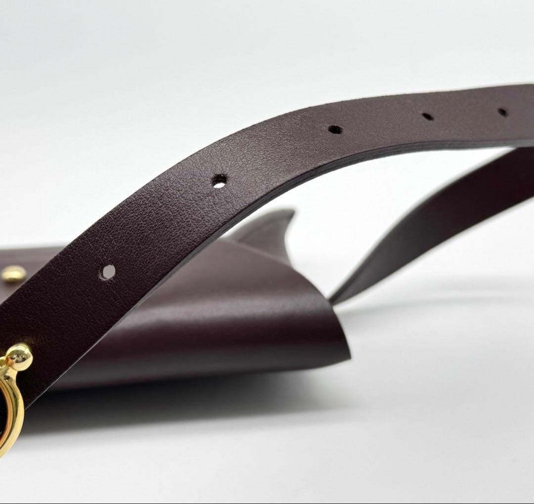 限定 ロンちゃん MANUELA 革製ベルトバッグ