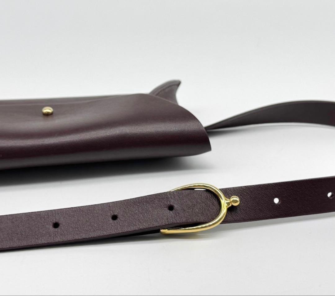 限定 ロンちゃん MANUELA 革製ベルトバッグ