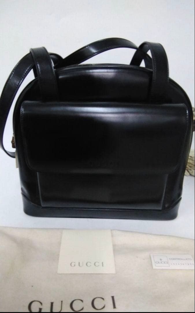 【新品未使用】GUCCI ヴィンテージ レザーバッグ